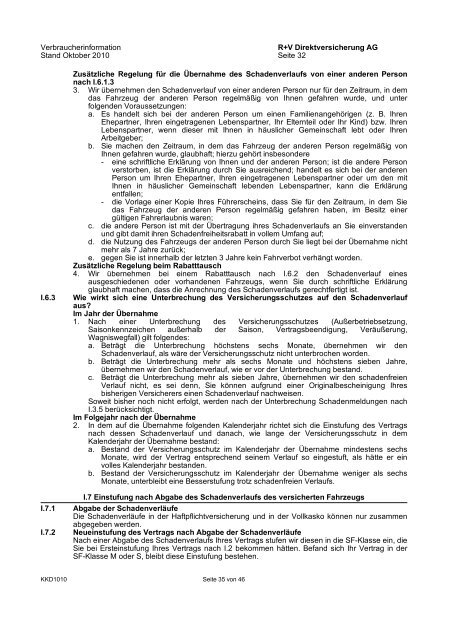 R+V24 Kfz-Versicherung Verbraucherinformation ... - Zur R+V24