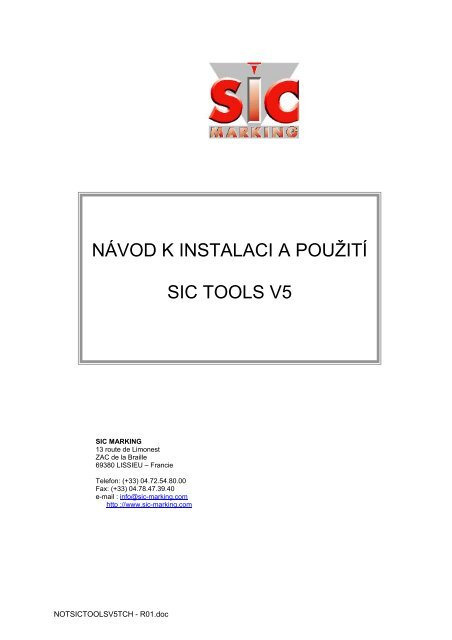 SIC tools (CZ) - SIC-Venim s.r.o.