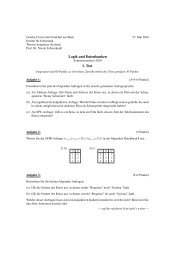 Logik und Datenbanken 1. Test - Theorie komplexer Systeme ...