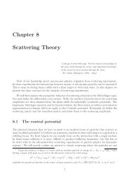 Chapter 8 Scattering Theory - Particle Physics Group