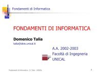 Fondamenti di Informatica