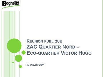 zac Quartier Nord-Eco-Quartier Victor Hugo - Bagneux