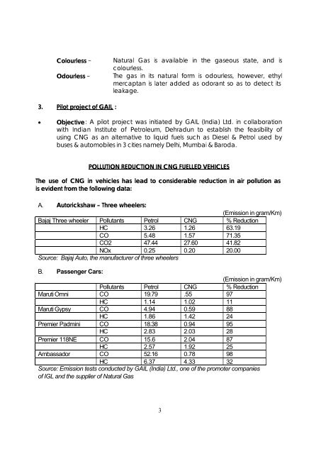 Development of Cng Infrastructure in India with ... - GAIL (India)