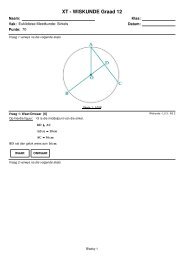 XT - WISKUNDE Graad 12