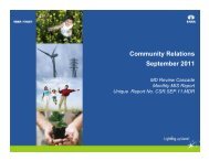 Community Relations Highlights for September 2011 - Tata Power