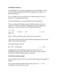 Schrödinger Equation: The Schrödinger wave equation, suggested ...