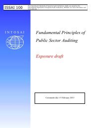 ISSAI 100 â Fundamental Principles of Public Sector Auditing
