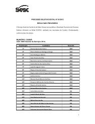 Resultado ProvisÃ³rio - SESC Mato Grosso