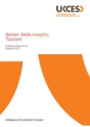 Sector Skills Insights: Tourism - UK Commission for Employment ...