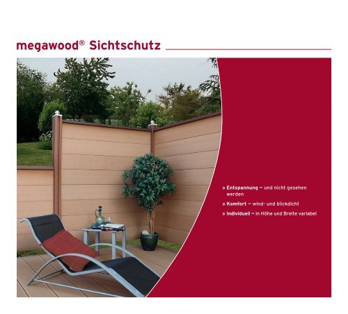 Das megawood® Terrassensystem - Witec