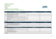 Environmental Audit Checklist - Aquasure