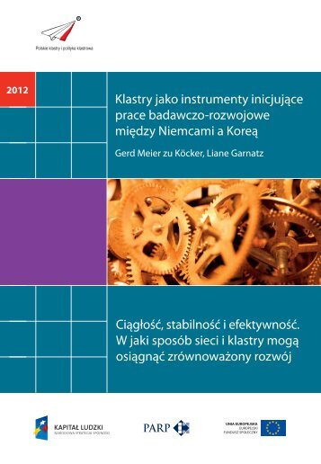 Klastry jako instrumenty inicjujÄce prace badawczo-rozwojowe ...