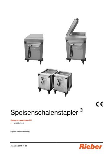 Speisenschalenstapler - Rieber GmbH & Co. KG