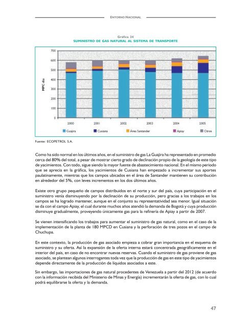 Cadena del Gas Natural en Colombia - Unidad de PlaneaciÃ³n ...