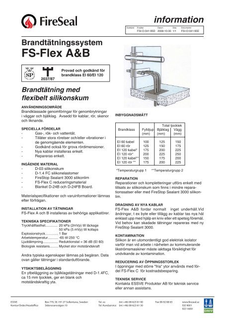 Fs Flex A B Brandex Brandta Tningar Ab