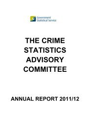 CSAC Annual Report 2011-12 - UK Statistics Authority