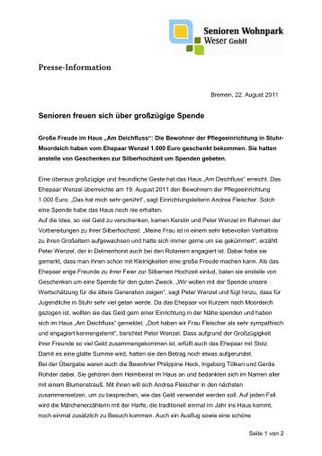 Presse-Information - Residenz-Gruppe Bremen