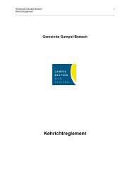 Kehrichtreglement Gemeinde Gampel-Bratsch