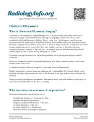 Obstetric Ultrasound - RadiologyInfo