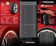 Yokohama S.Drive Tire Specifications - Mr. Tire