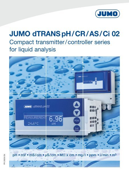 JUMO dTRANS pH / CR / AS / Ci 02