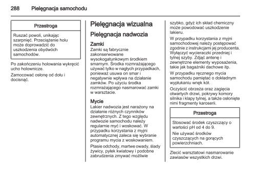 Opel Zafira Tourer 2013.5 â Instrukcja obsÅugi â Opel Polska