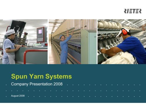 Spun Yarn Systems - Rieter