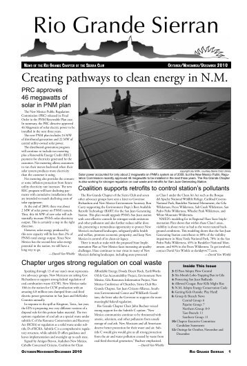 Creating pathways to clean energy in N.M. - Rio Grande Chapter