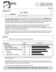 Sample Report - Sigma Assessment Systems, Inc.