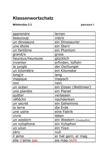 Klassenwortschatz - Wiki