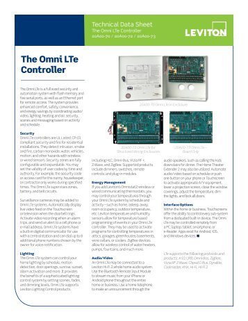 The Omni LTe Controller - Home Automation, Inc.