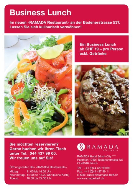 Flyer Business Lunch A5 RZ.indd - Ramada Hotels