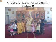 Bradford, ON - Ukrainian Orthodox Church of Canada