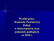 Posterunek Policji w Pieszycach - Doba