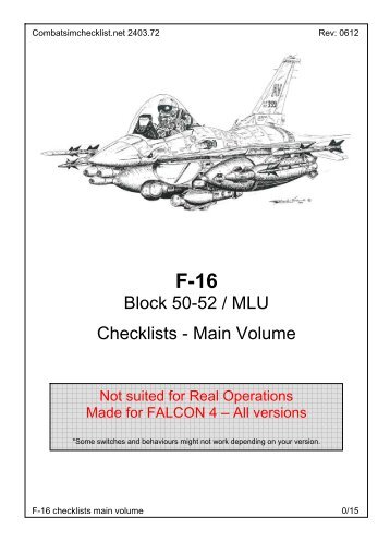 Block 50-52 / MLU Checklists - Main Volume