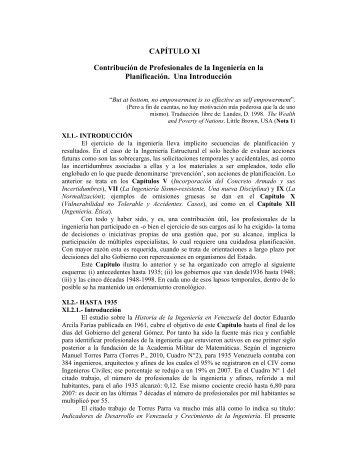 CAPÃTULO XI ContribuciÃ³n de Profesionales de la IngenierÃ­a en la ...