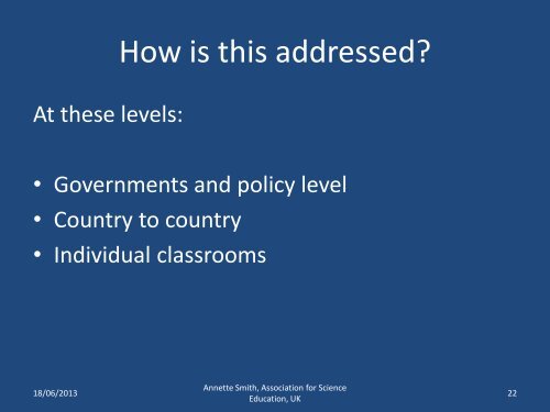 Science and Mathematics Education: the way forward