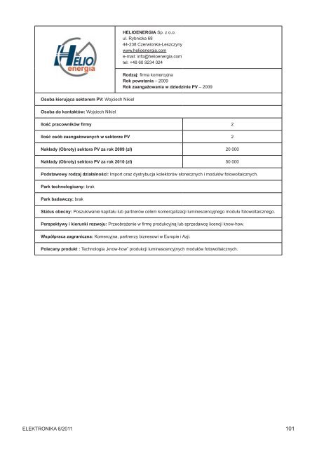 Elektronika 2011-06 II.pdf - Instytut SystemÃ³w Elektronicznych ...