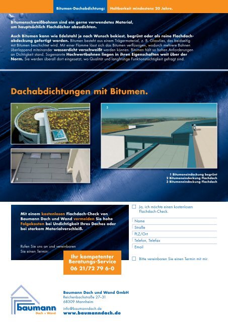 Edelstahl/Bitumenprospekt