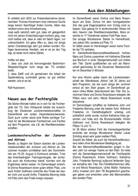 mach mit Ausgabe 04.2006 - Turngemeinde MÃ¼nster von 1862 e.V.