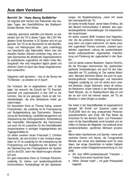 mach mit Ausgabe 04.2006 - Turngemeinde MÃ¼nster von 1862 e.V.