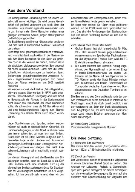 mach mit Ausgabe 04.2006 - Turngemeinde MÃ¼nster von 1862 e.V.