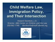 Child Welfare Law, Immigration Policy, and Their Intersection (June ...