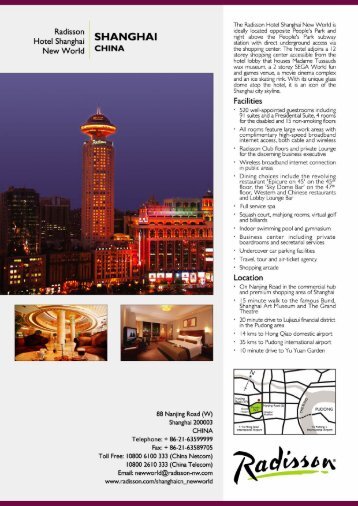 Hotel Fact Sheet - Radisson.com