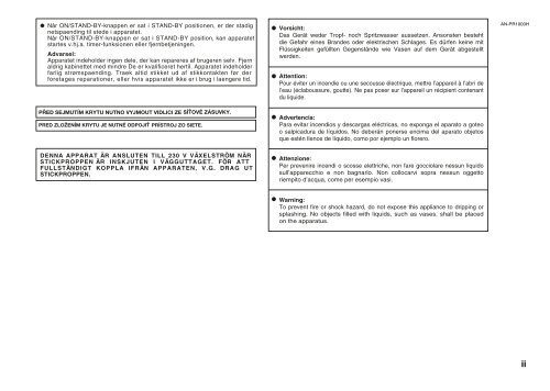 AN-PR1000H Operation-Manual GB - Sharp