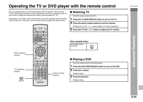 AN-PR1000H Operation-Manual GB - Sharp