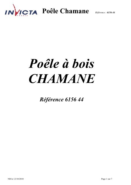 Poêle Chamane Référence : 6156 44