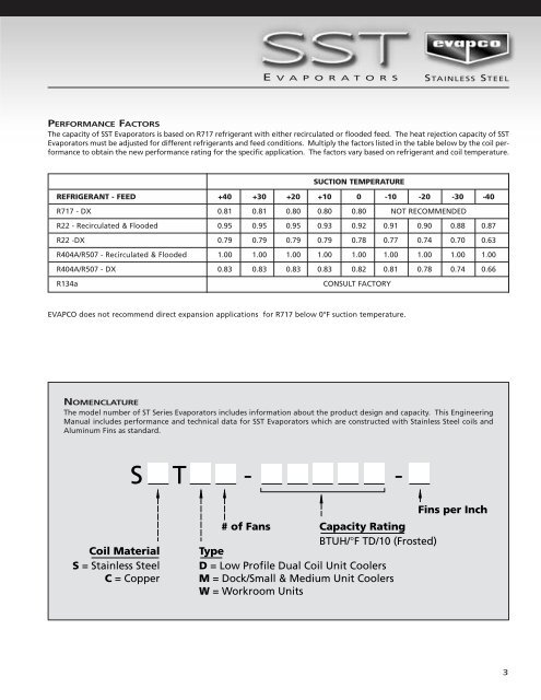 SST Engineering Brochure - Evapco