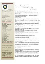 Association Francaise Formistes REUNION DU14/5/2012 ... - ESU