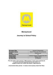 School Transport Policy - Merseytravel